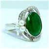 Image 2 : PEARL 3 PCS / JADE  14K WHITE GOLD RING