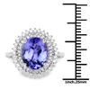 Image 3 : 4.06ct Tanzanite 14K White Gold Ring