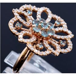 1.19ct Alexandrite 14K Rose Gold Ring