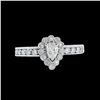 Image 1 : 0.35CT NATURAL DIAMOND 14K WHITE GOLD RING