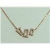Image 3 : 14K ROSE GOLD PENDANT 2.3g/Diamond 0.2ct