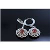 Image 2 : 2.57ct Red Sapphire 14K white Gold Earring