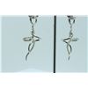 Image 2 : 14K WHITE GOLD EARRING 5.67GRAM  DIAMOND 0.54CT