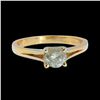 Image 1 : 0.60CT NATURAL DIAMOND 14K YELLOW GOLD RING