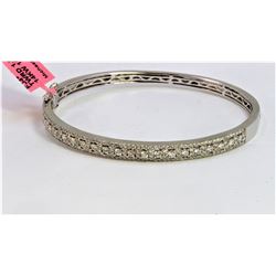 14K White Gold 15.30gm BANGLE