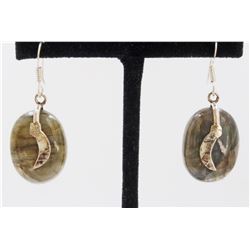 9.49gm Silver & Natural gemstone Earrings