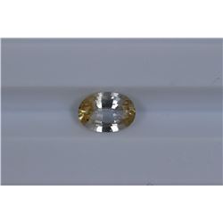 0.7ct Ceylon Yellow sapphire Oval cut