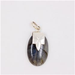 8.77gm Silver & Natural gemstone Pendant