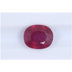 3.91ct Ruby Oval cut