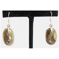 9.75gm Silver & Natural gemstone Earrings
