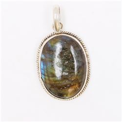 10.39gm Silver & Natural gemstone Pendant