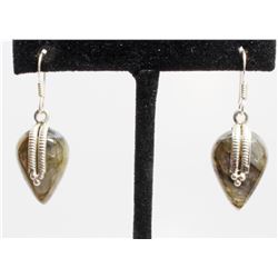 8.98gm Silver & Natural gemstone Earrings