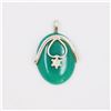 Image 1 : 9.66gm Silver & Natural gemstone Pendant