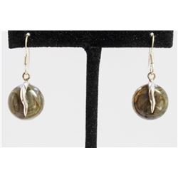 6.12gm Silver & Natural gemstone Earrings