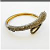 Image 2 : 25.7gm Gold Plated / Silver / Ruby / Diamond Bracelet