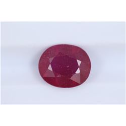 3.46ct Ruby Oval cut