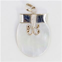 9.12gm Silver & Natural gemstone Pendant