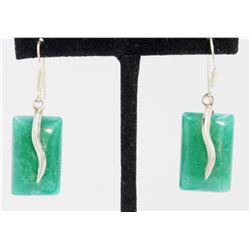 14.26gm Silver & Natural gemstone Earrings