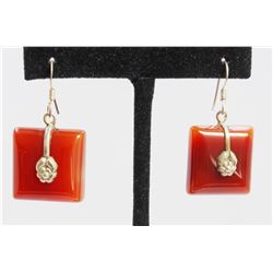 16.22gm Silver & Natural gemstone Earrings