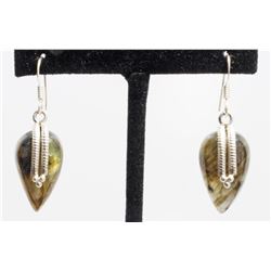 9.48gm Silver & Natural gemstone Earrings