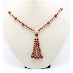27.75gm Silver & Natural gemstone Necklace