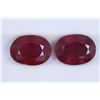 Image 1 : 6.4ct Ruby Match pair Oval cut