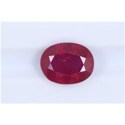 3.67ct Ruby Oval cut