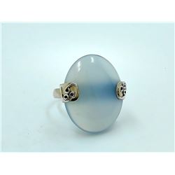 8.37gm Silver Calsidonia Ring