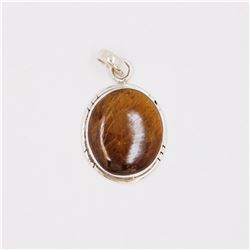 7.37gm Silver & Natural gemstone Pendant