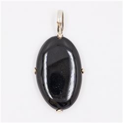 13.97gm Silver & Natural gemstone Pendant