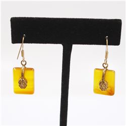 7.11gm Silver & Natural gemstone Earrings