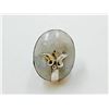 Image 1 : 13.13gm Silver Moon Stone Ring