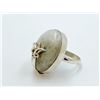 Image 2 : 13.13gm Silver Moon Stone Ring