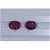 Image 1 : 4.88ct Ruby Match pair Oval cut