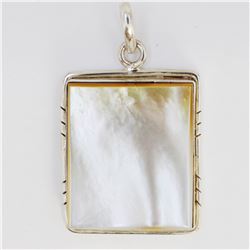15.41gm Silver & Natural gemstone Pendant