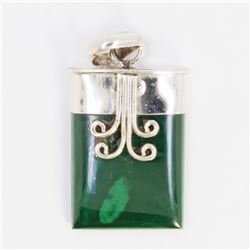 10.3gm Silver & Natural gemstone Pendant