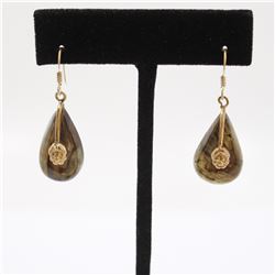 9.74gm Silver & Natural gemstone Earrings