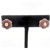 Image 1 : 5.77gm Gold Plated / Silver / Ruby / Diamond Uncut Earring