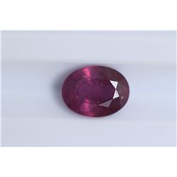 2.6ct Ruby Oval cut