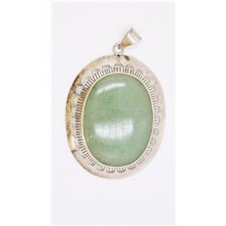 35.43gm Silver & Natural gemstone Pendant