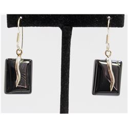 11.5gm Silver & Natural gemstone Earrings