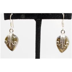 7.96gm Silver & Natural gemstone Earrings