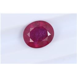 3.16ct Ruby Oval cut