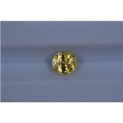 0.69ct Ceylon Yellow sapphire Oval cut
