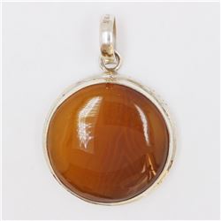 13.2gm Silver & Natural gemstone Pendant