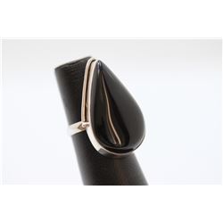 11.33gm Silver Black Omex Ring