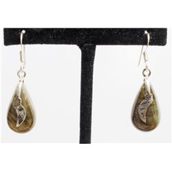 8.07gm Silver & Natural gemstone Earrings