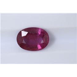 2.87ct Ruby Oval cut