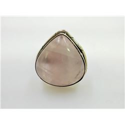 9.51gm Silver Rose Quatz Ring