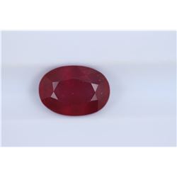 3.73ct Ruby Oval cut